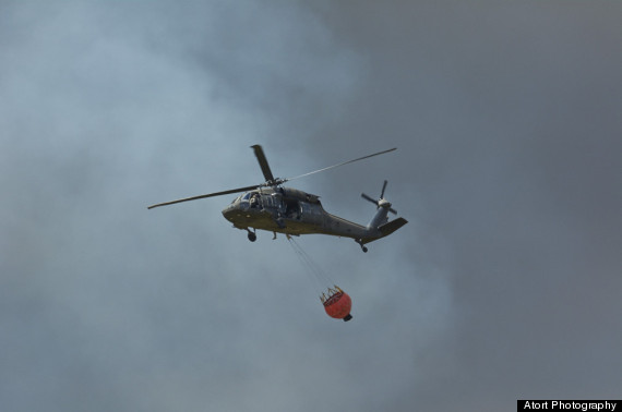 helicopter fire