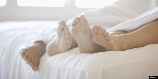 feet in bed