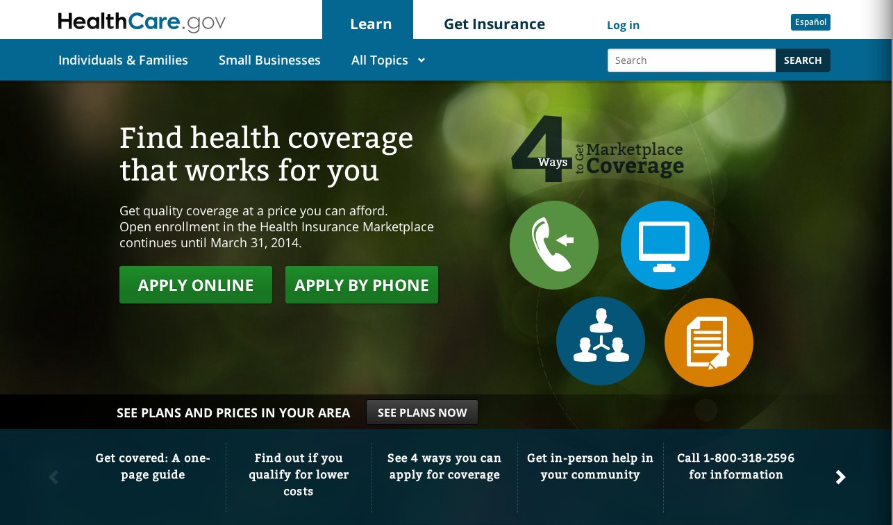 obamcare website