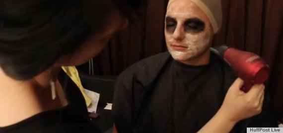 zombie makeup blowdryer