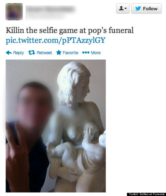 selfies at funerals