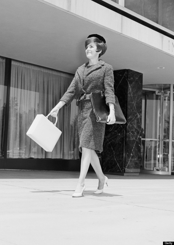 well dressed shoppers in the 1960s