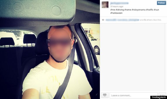 instagram while driving