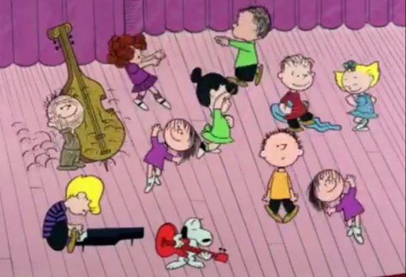 peanuts charlie brown dance