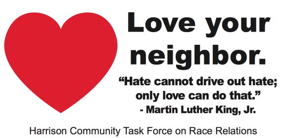 harrison arkansas love your neighbor billboard