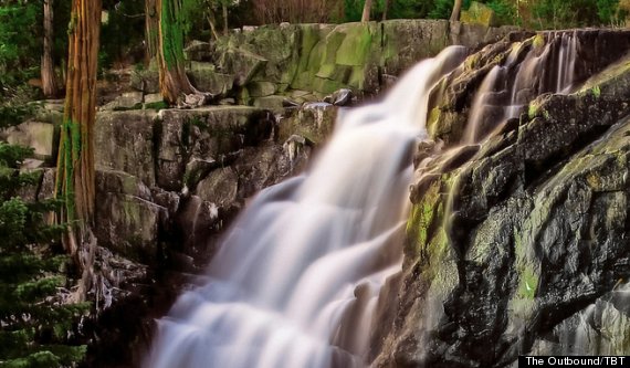 lake tahoe waterfall