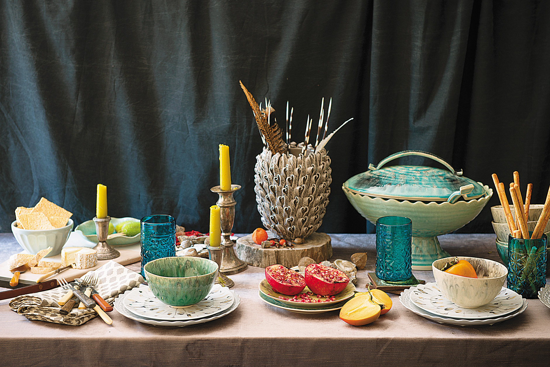 anthropologie table setting
