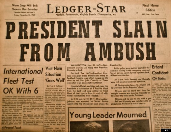 john f kennedy newspaper