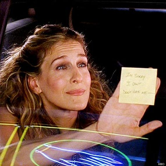 carrie bradshaw post it