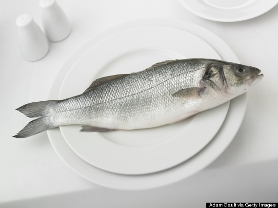 a fish on a plate