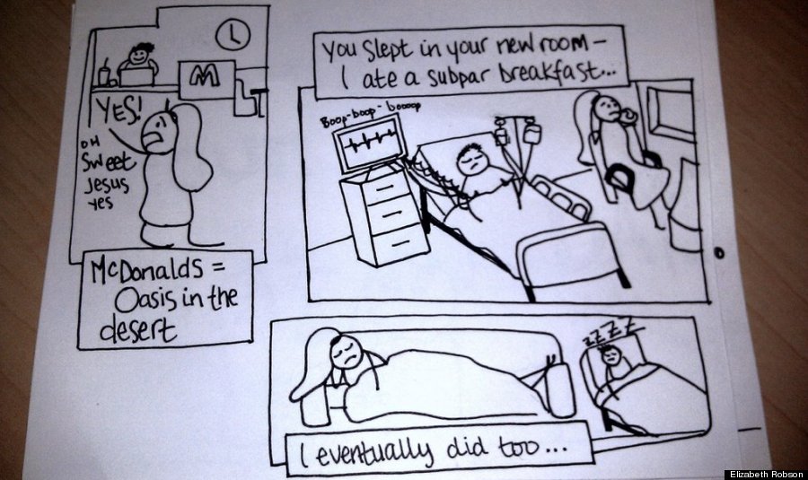 Wife S Hand Drawn Comics Bring Sick Husband To Tears Huffpost Life