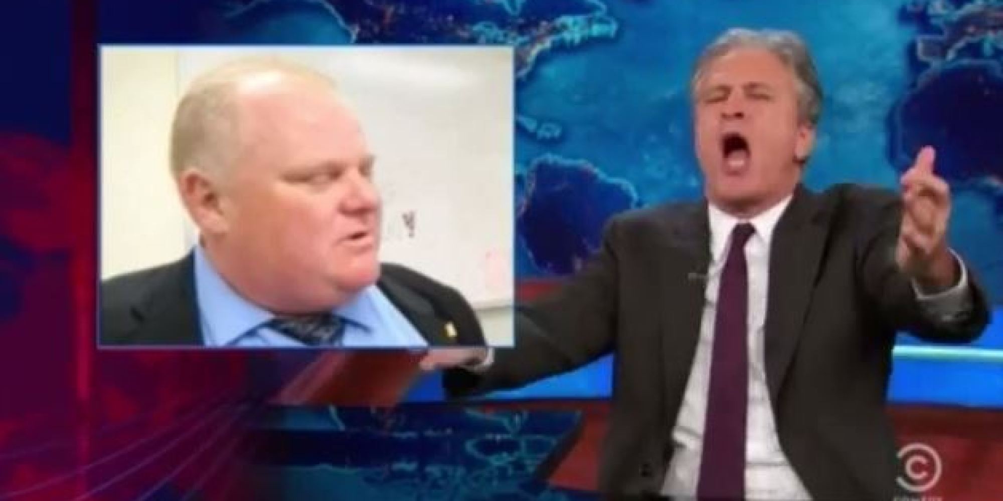 Youtube and jon stewart and rob ford