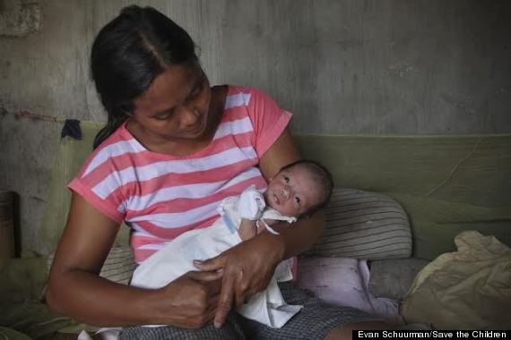 philippines typhoon babies