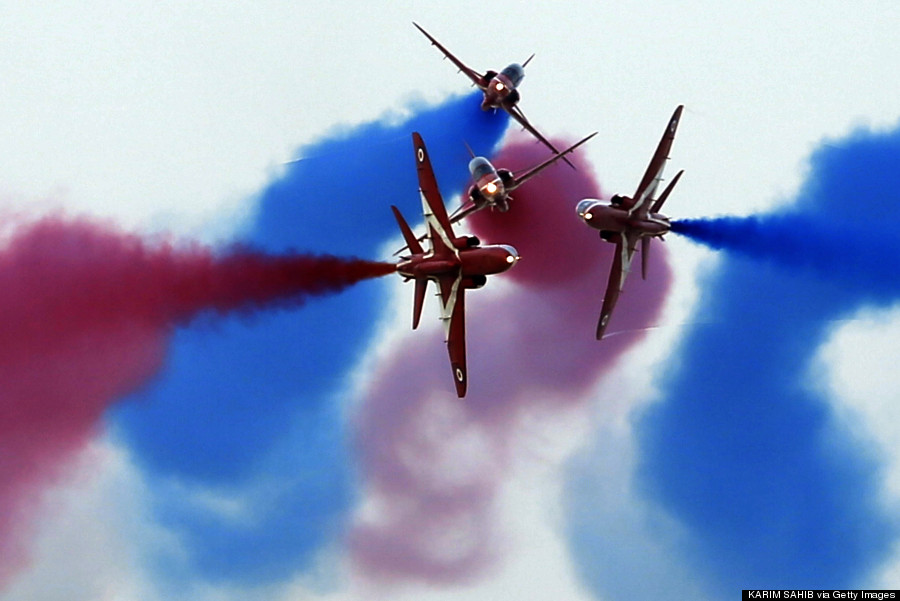 red arrows