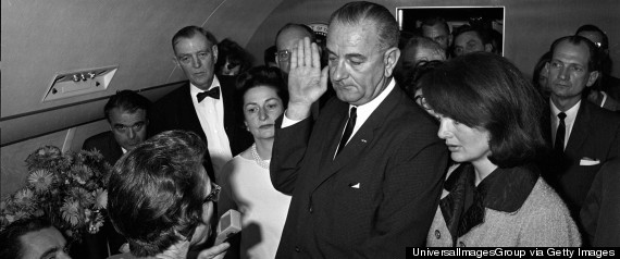 lyndon johnson swearing in