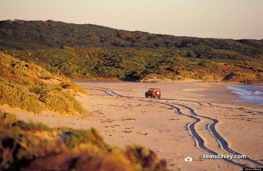 truck on sand