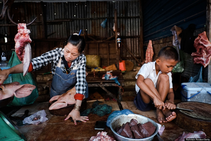 siem reap cambodia wet market