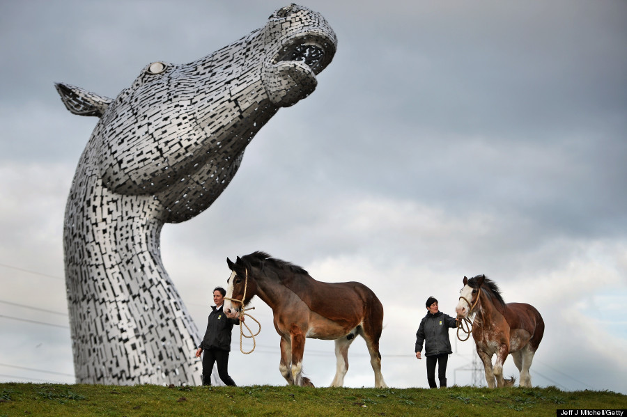 largest pair of equine sculptures