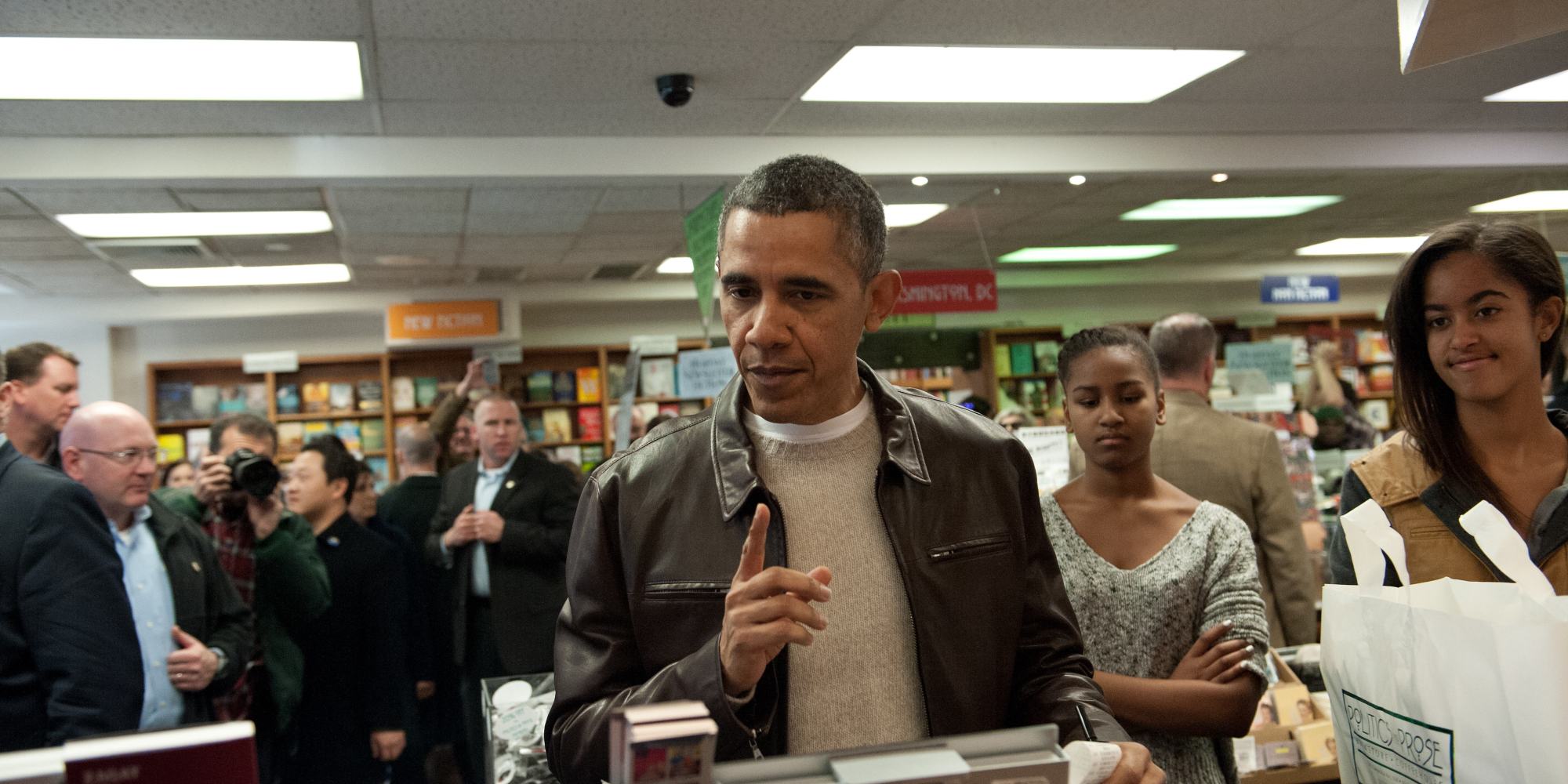 Obama Visits Politics & Prose Bookstore To Celebrate Small Business ...