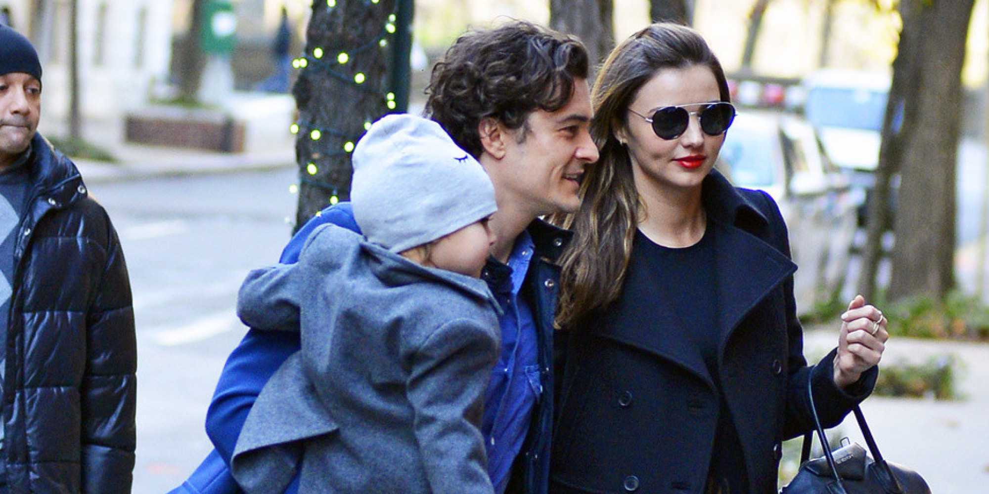 Orlando Bloom And Miranda Kerr Reunite In NYC With Son Flynn | HuffPost