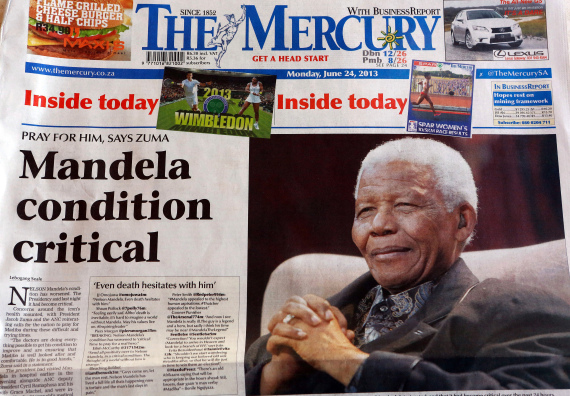 nelson mandela newspaper