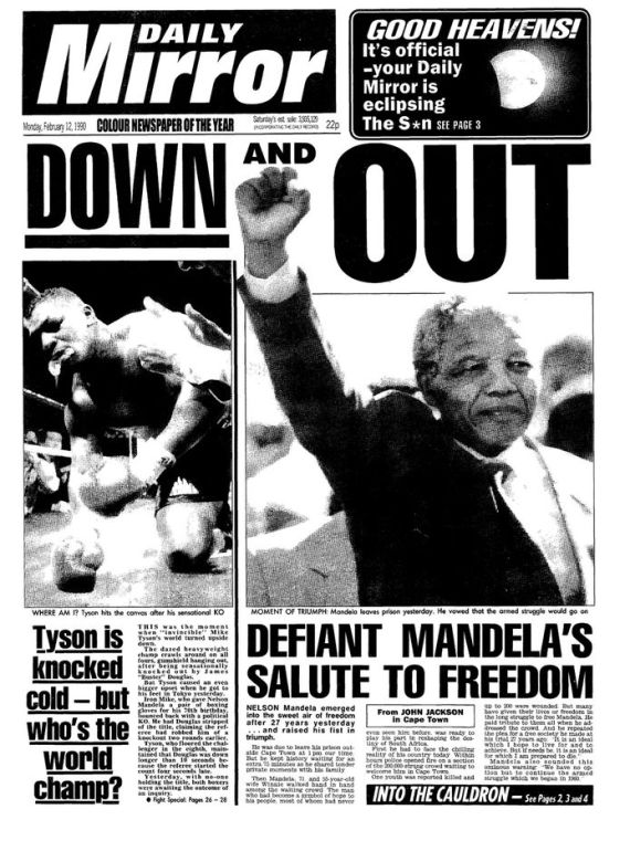 nelson mandela newspaper