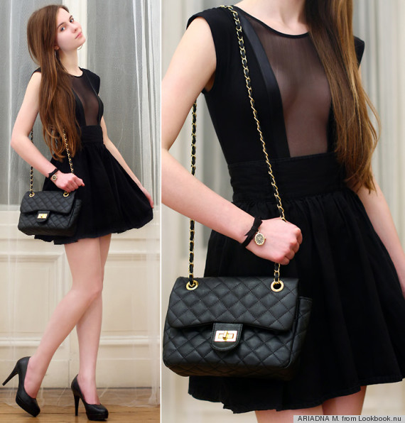 sheer black dress