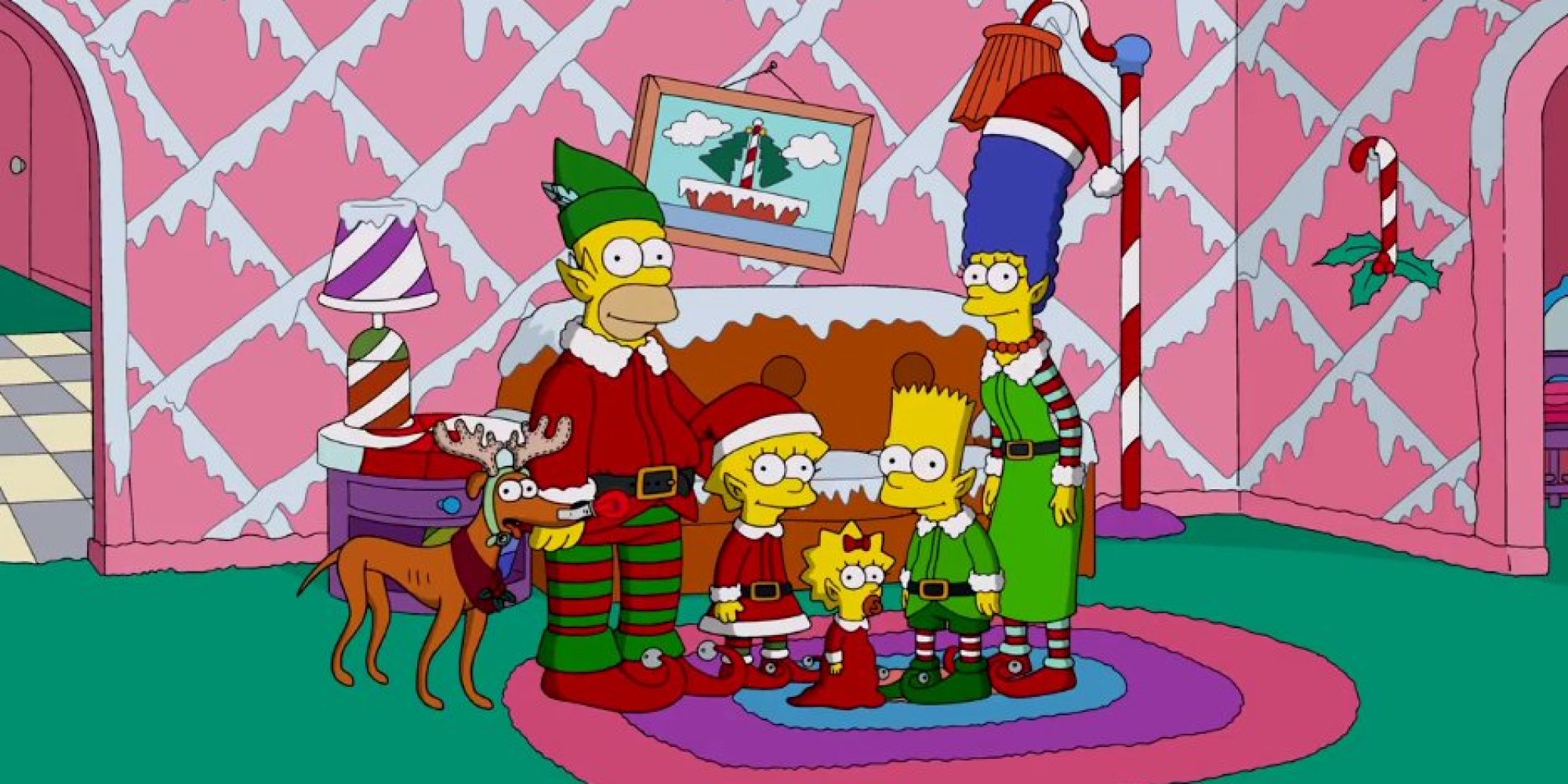 'The Simpsons' Unveil The Couch Gag Before Christmas | HuffPost