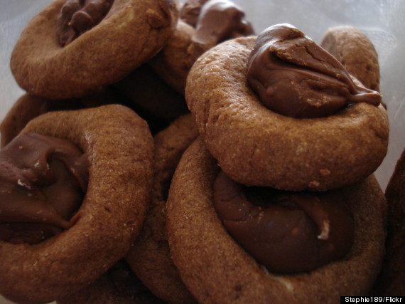 chocolate thumbprint cookies