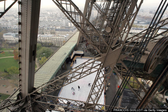 eiffel tower ice skating