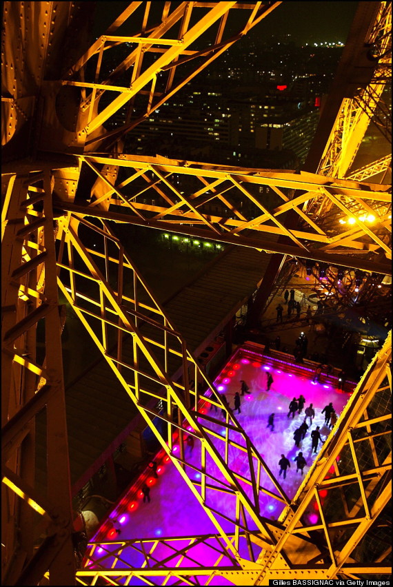 eiffel tower ice skating