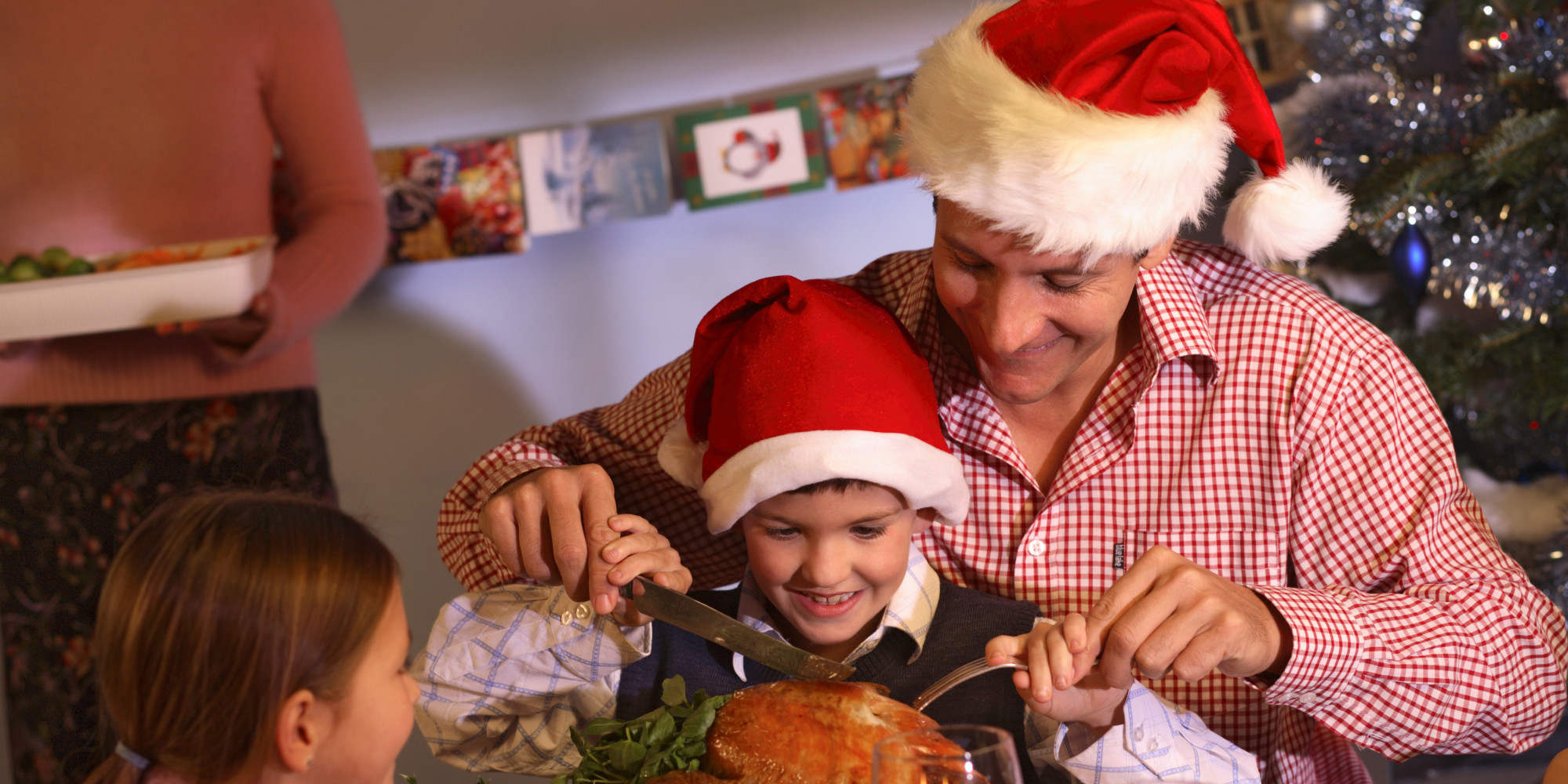What Christmas Dinner Is Like, According To Stock Photos | HuffPost