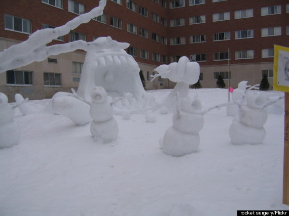 These Disturbingly Creative Snowmen Would Make Calvin And Hobbes Proud Huffpost