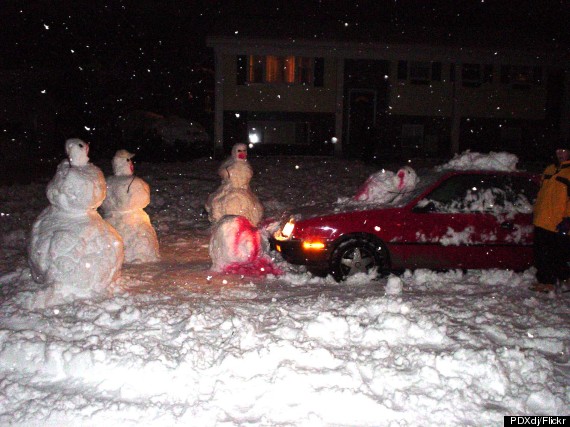 calvin and hobbes snowman army