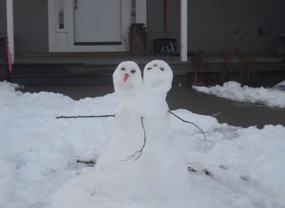 two headed snowman