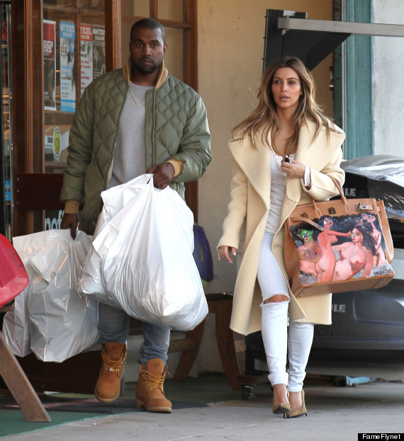 Kanye West Gives Kim Kardashian a Birkin Bag Painted by George Condo – The  Hollywood Reporter