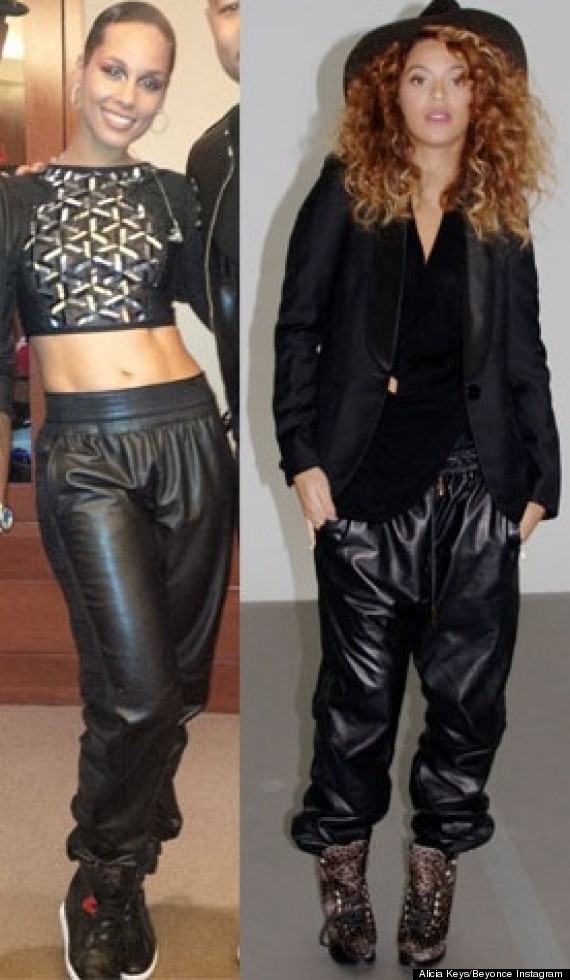 leather jogging pants