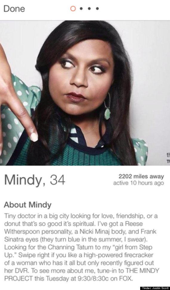 mindy project tinder
