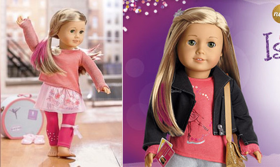 american girl doll with pink hair