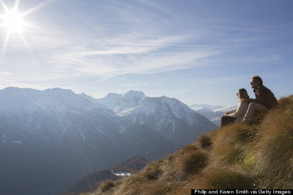 mountaintop couple