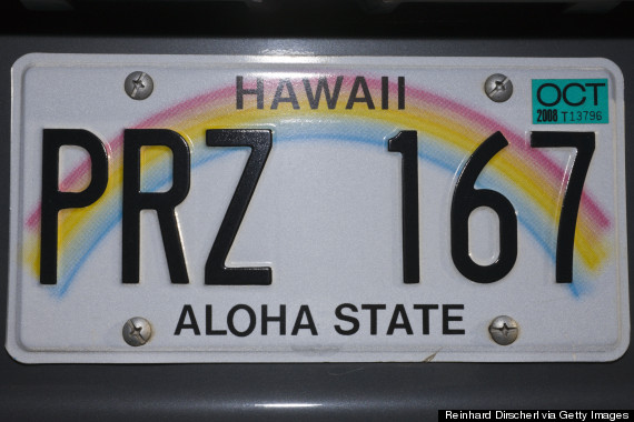 hawaii license plate