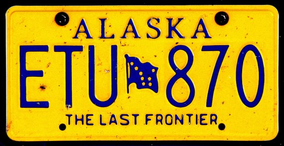 alaska license plate