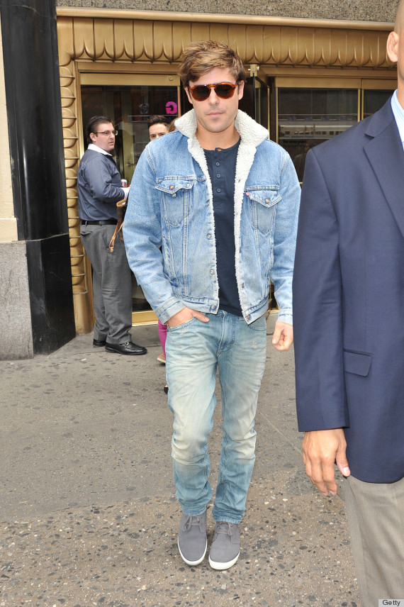 zac efron denim outfit