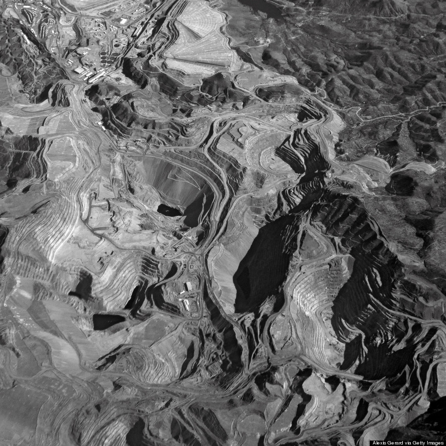 black and white mining