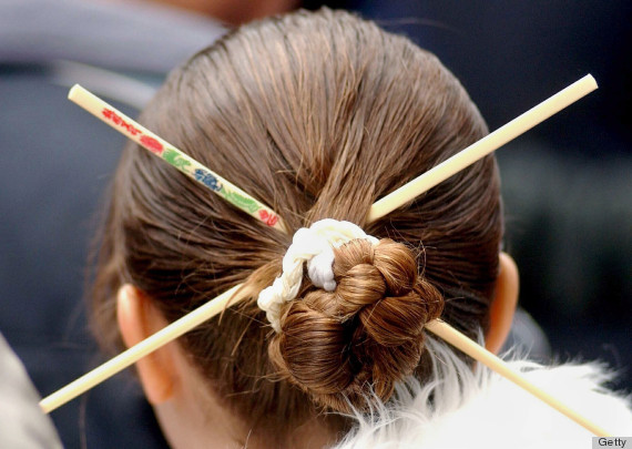 chinese chopsticks in hair