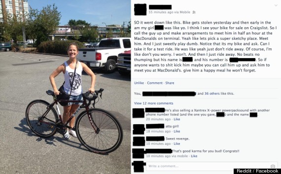 girl steals bike back