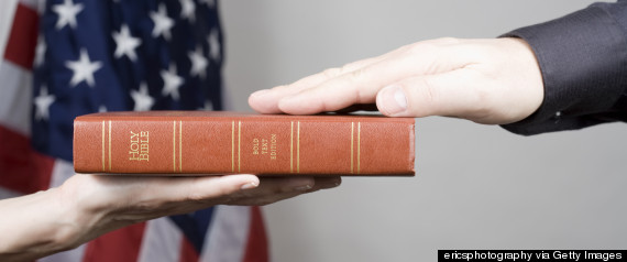 hand on bible oath