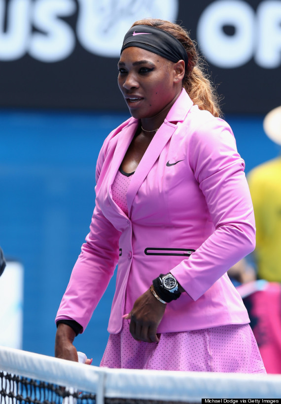 Serena Williams Rocks Pink Blazer 