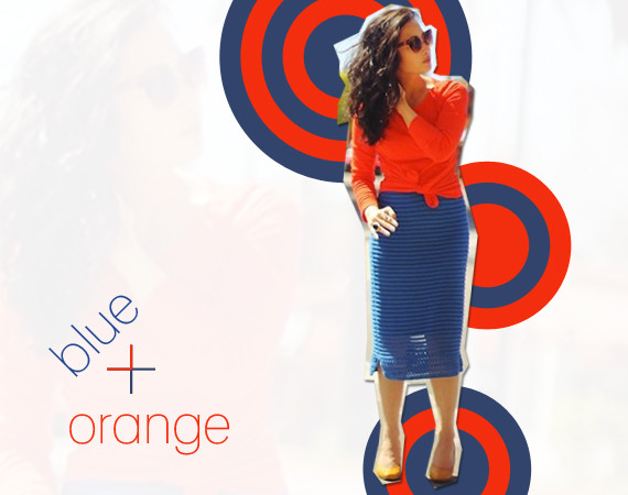 orange blue