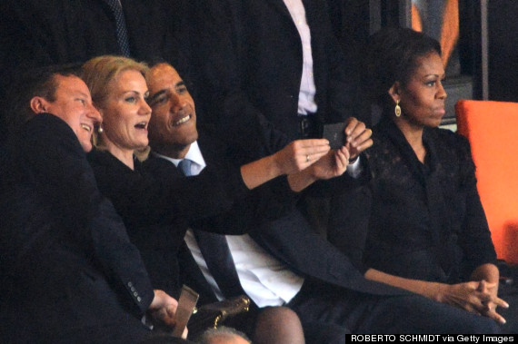 michelle obama mandela memorial